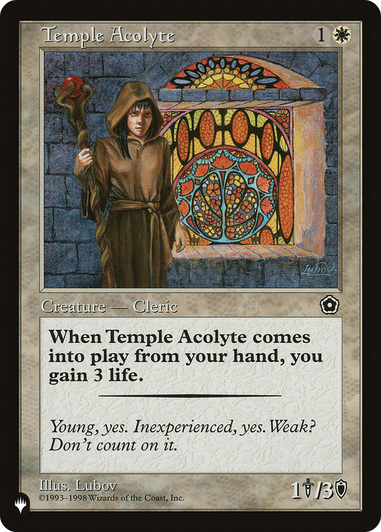 Temple Acolyte [The List Reprints] | Lots Moore NSW