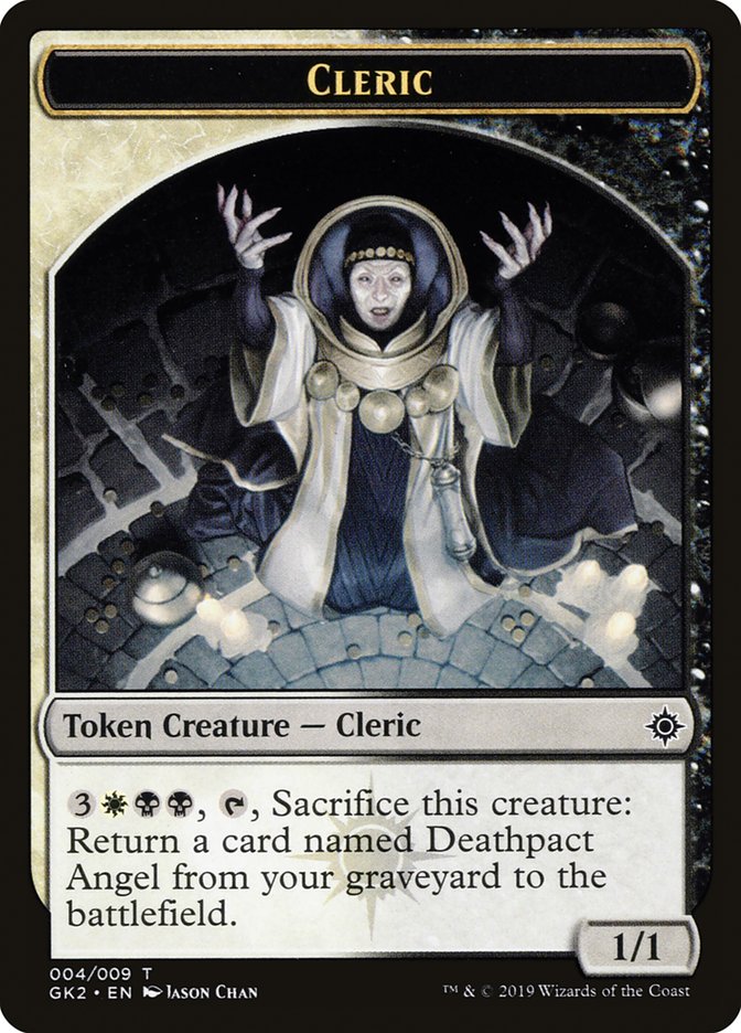 Cleric // Treasure Double-Sided Token [Ravnica Allegiance Guild Kit Tokens] | Lots Moore NSW
