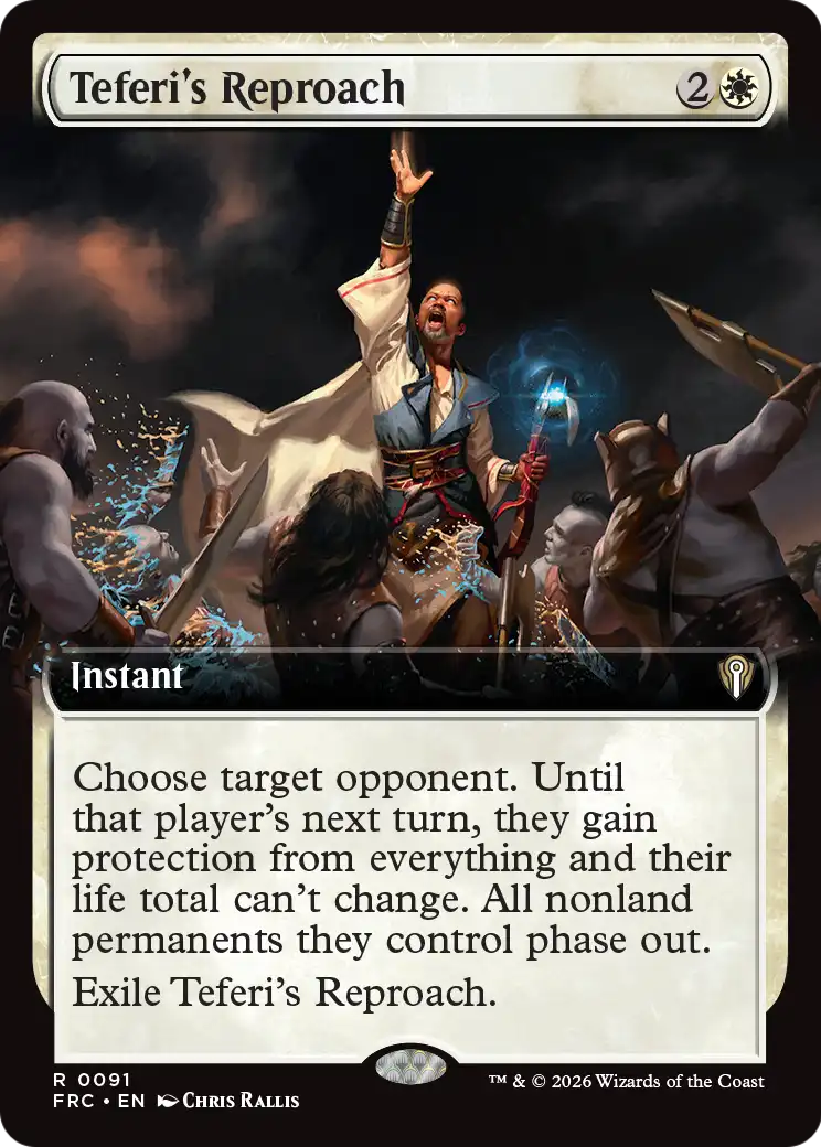 Teferi's Reproach (Extended Art) [Reality Fracture Commander] | Lots Moore NSW