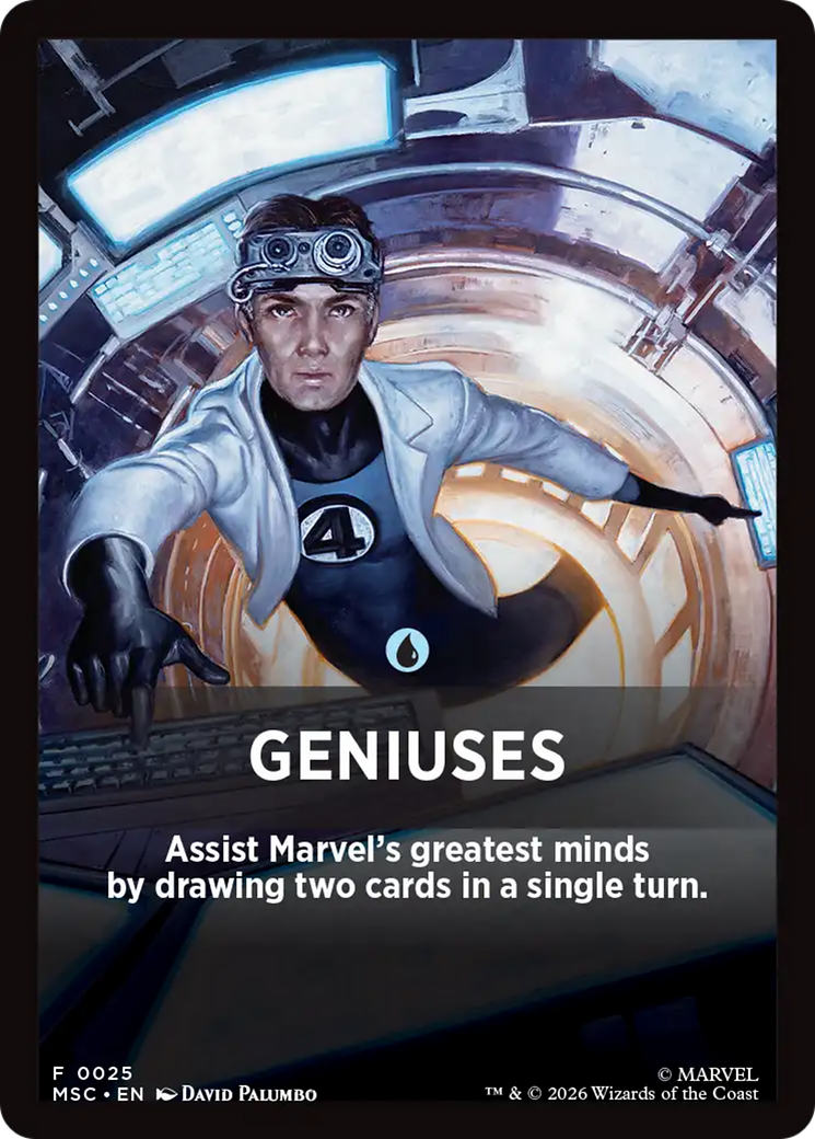 Geniuses Theme Card [Marvel Super Heroes Commander] | Lots Moore NSW