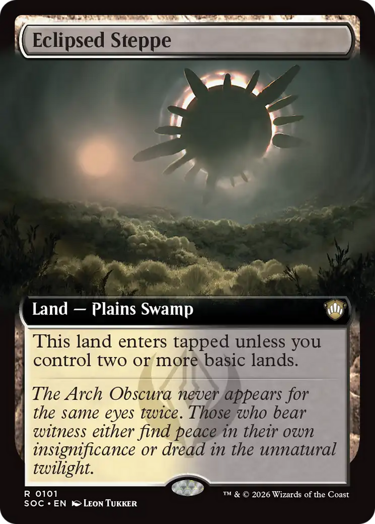 Eclipsed Steppe (Extended Art) [Secrets of Strixhaven Commander] Magic: The Gathering | Lots Moore NSW