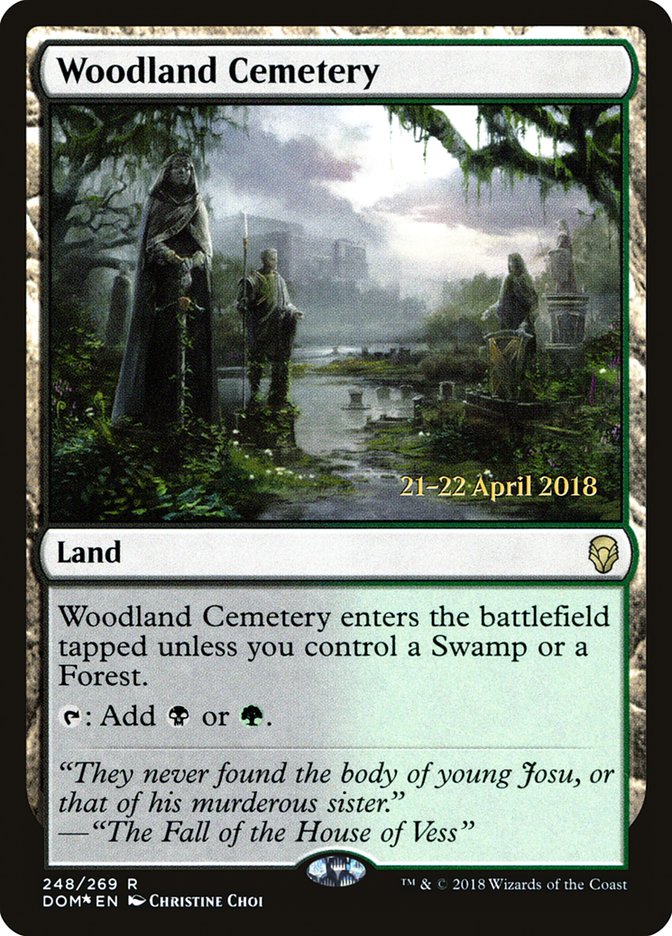 Woodland Cemetery [Dominaria Prerelease Promos] | Lots Moore NSW