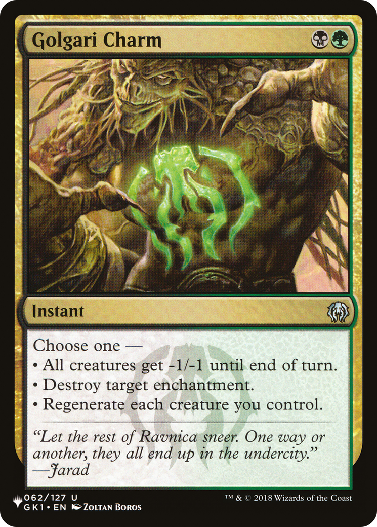 Golgari Charm [The List] | Lots Moore NSW