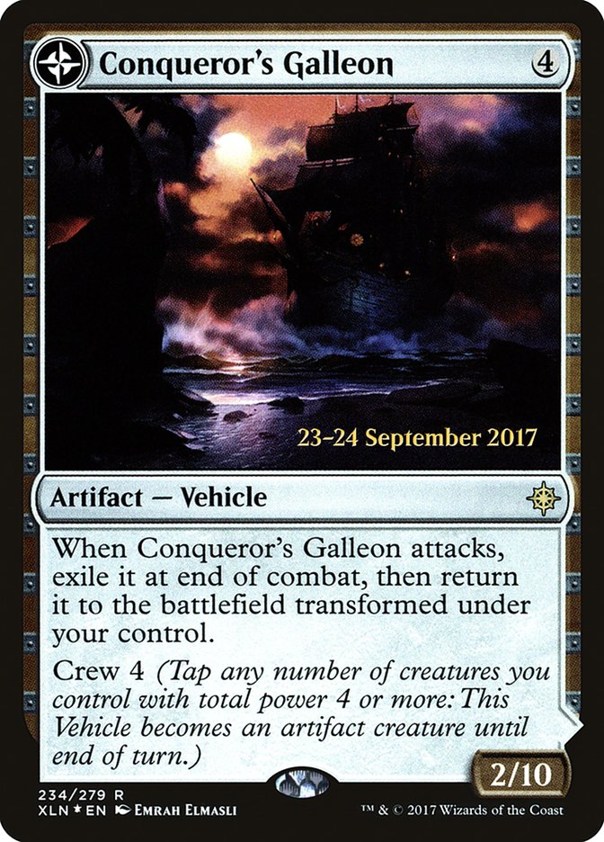 Conqueror's Galleon // Conqueror's Foothold [Ixalan Prerelease Promos] | Lots Moore NSW