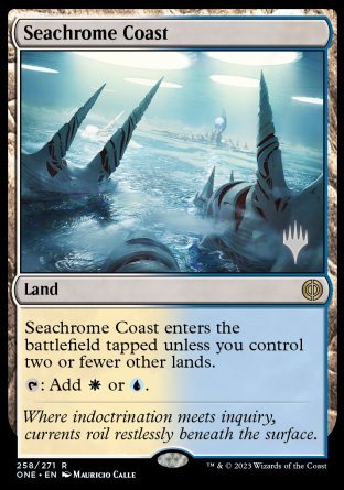 Seachrome Coast (Promo Pack) [Phyrexia: All Will Be One Promos] | Lots Moore NSW