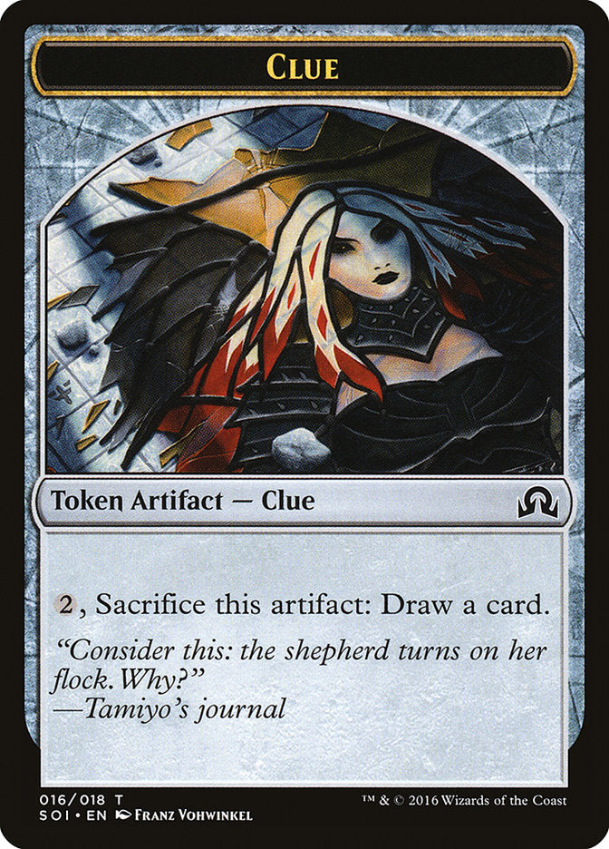 Clue Token (016/018) [Shadows over Innistrad Tokens] | Lots Moore NSW