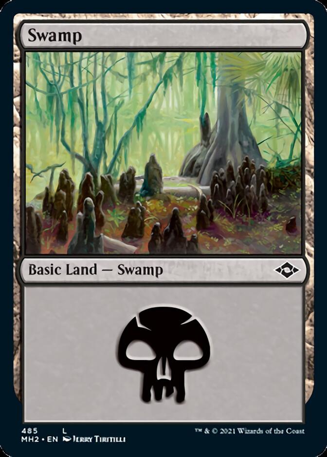 Swamp (485) (Foil Etched) [Modern Horizons 2] | Lots Moore NSW