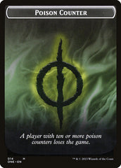 Phyrexian Goblin // Poison Counter Double-Sided Token [Phyrexia: All Will Be One Tokens] | Lots Moore NSW
