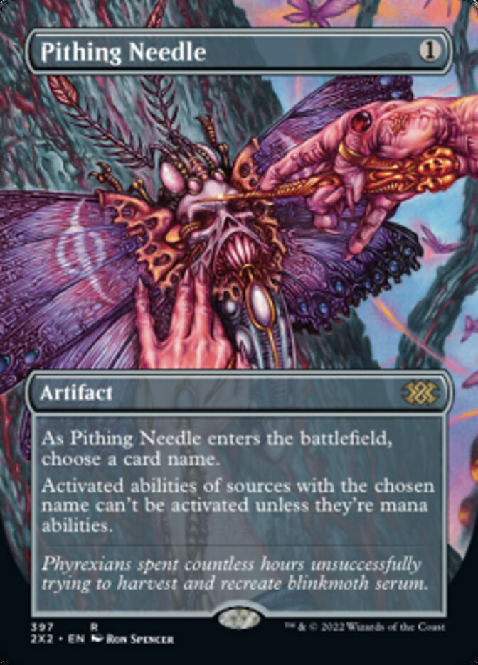 Pithing Needle (Borderless Alternate Art) [Double Masters 2022] | Lots Moore NSW