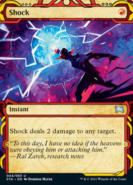Shock (Foil Etched) [Strixhaven: School of Mages Mystical Archive] | Lots Moore NSW