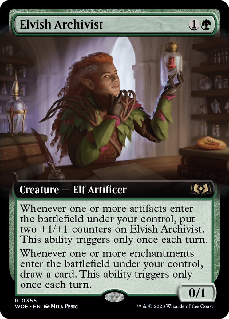 Elvish Archivist (Extended Art) [Wilds of Eldraine] | Lots Moore NSW