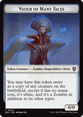 Angel of Sanctions // Vizier of Many Faces Double-Sided Token [Aetherdrift Commander] | Lots Moore NSW
