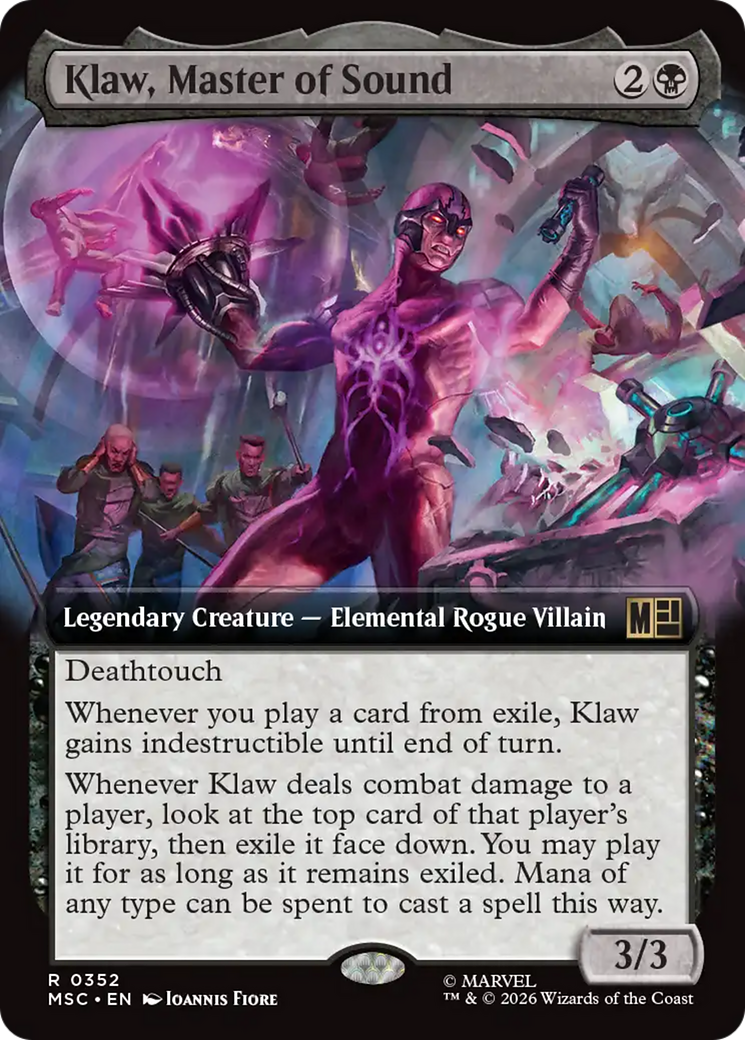 Klaw, Master of Sound (Extended Art) [Marvel Super Heroes Commander] | Lots Moore NSW