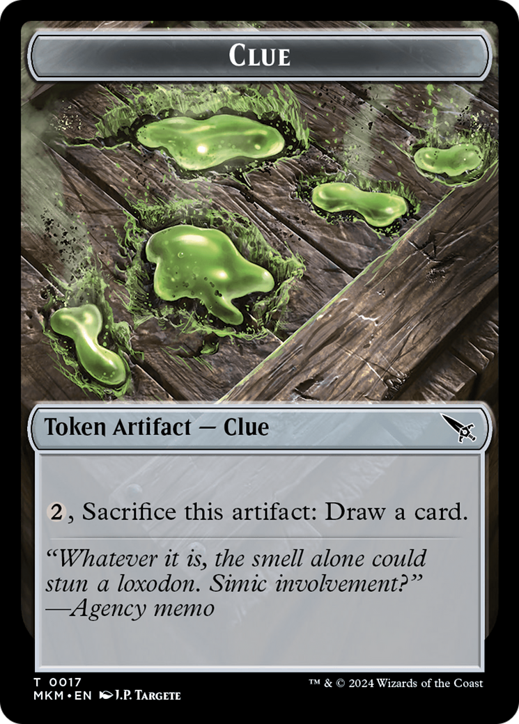 Thopter (0020) // Clue (0017) Double-Sided Token [Murders at Karlov Manor Tokens] | Lots Moore NSW