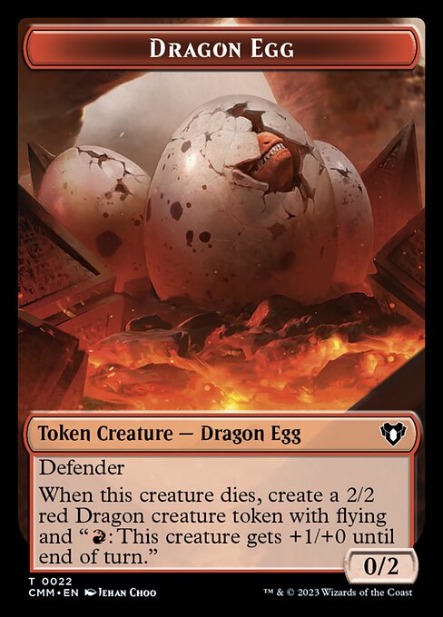 Eldrazi // Dragon Egg Double-Sided Token [Commander Masters Tokens] | Lots Moore NSW