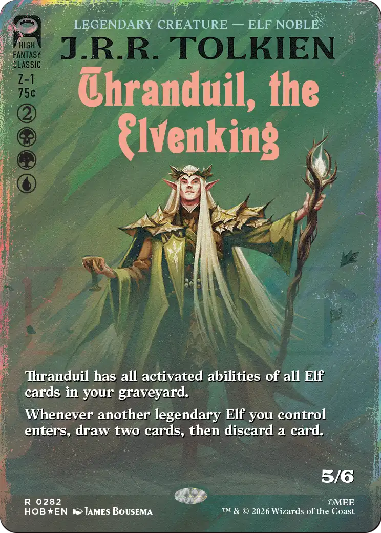 Thranduil, the Elvenking (Borderless) (Surge Foil) [The Hobbit] | Lots Moore NSW