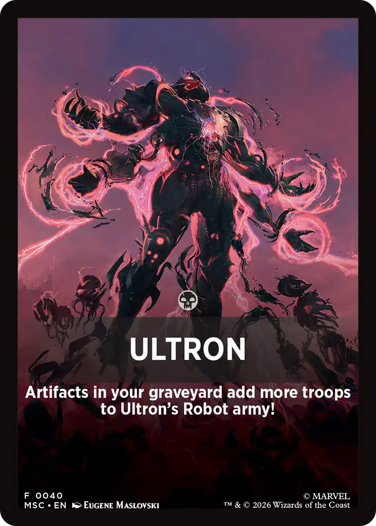 Ultron Theme Card [Marvel Super Heroes Commander] | Lots Moore NSW