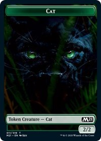 Cat (011) // Zombie Double-Sided Token [Core Set 2021 Tokens] | Lots Moore NSW