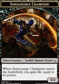Sunscourge Champion // Cat Double-Sided Token [Hour of Devastation Tokens] | Lots Moore NSW