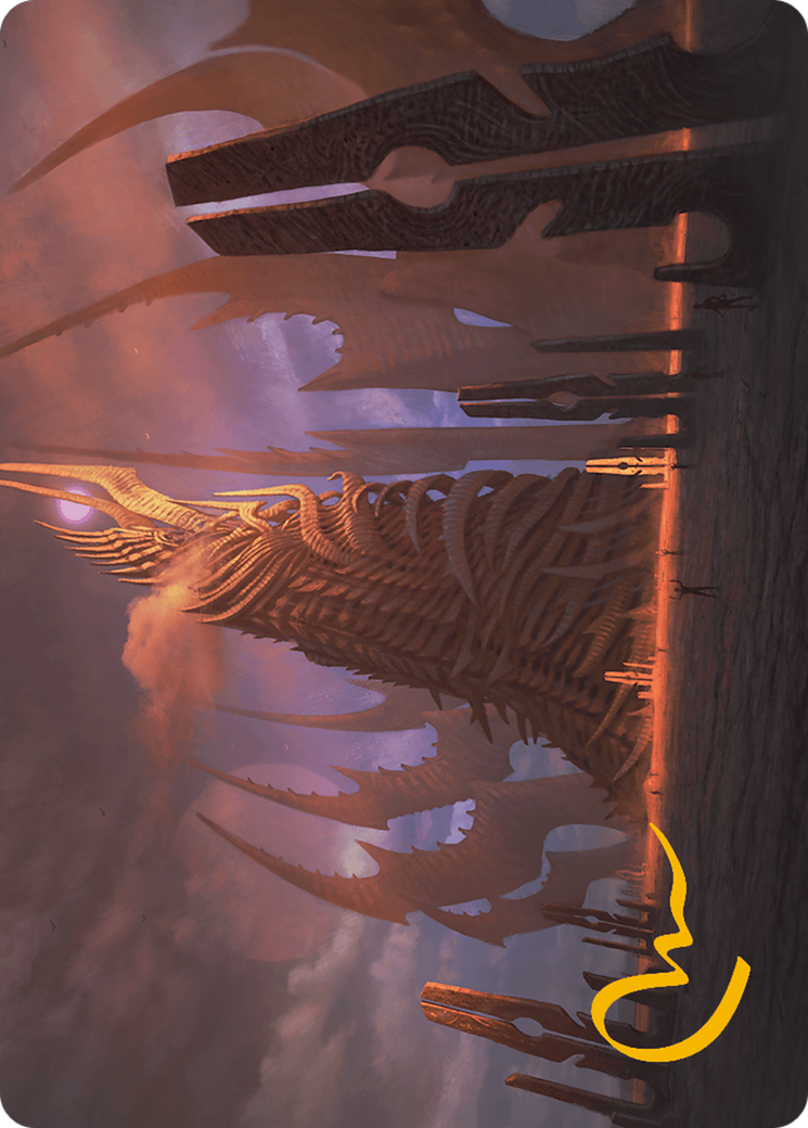 Phyrexian Tower Art Card (Gold-Stamped Signature) [Modern Horizons 3 Art Series] | Lots Moore NSW