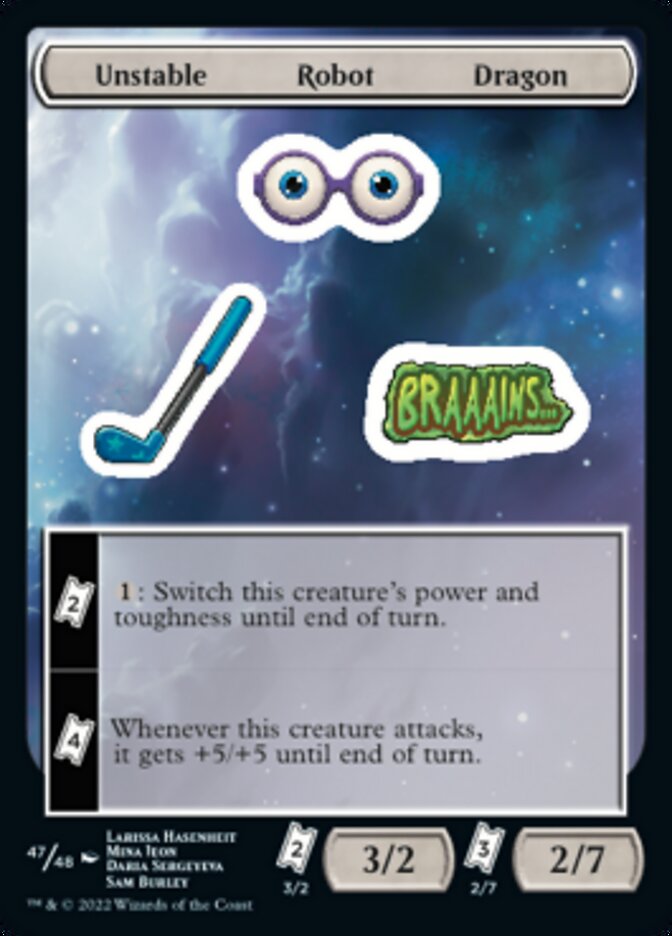 Unstable Robot Dragon [Unfinity Stickers] | Lots Moore NSW