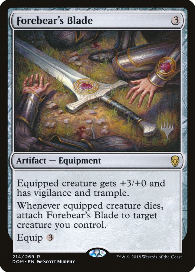 Forebear's Blade (Promo Pack) [Dominaria Promos] | Lots Moore NSW