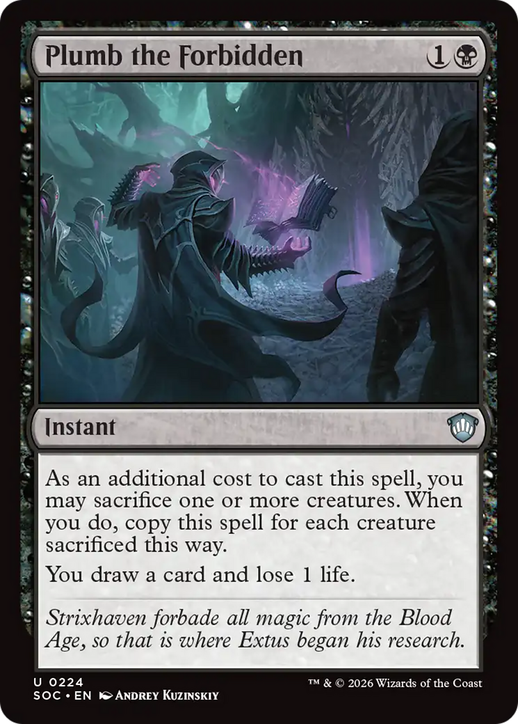 Plumb the Forbidden [Secrets of Strixhaven Commander] | Lots Moore NSW