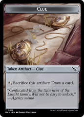 Thopter (0020) // Clue (0018) Double-Sided Token [Murders at Karlov Manor Tokens] | Lots Moore NSW