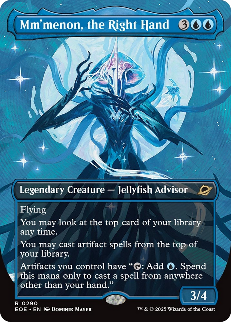 Mm'menon, the Right Hand (Borderless) [Edge of Eternities] | Lots Moore NSW