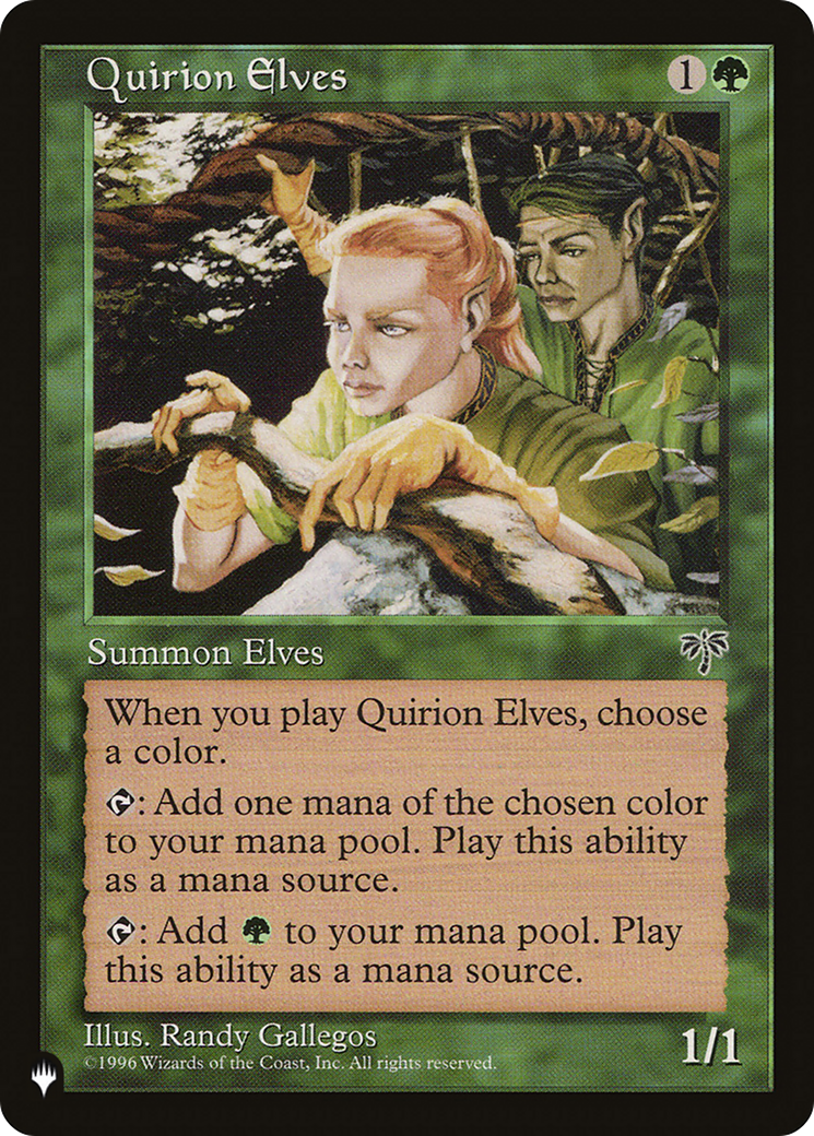 Quirion Elves [The List] | Lots Moore NSW