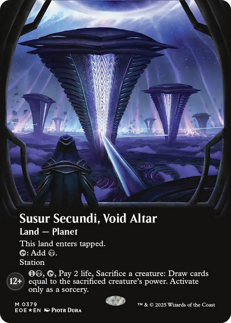 Susur Secundi, Void Altar (Borderless) (Galaxy Foil) [Edge of Eternities] | Lots Moore NSW