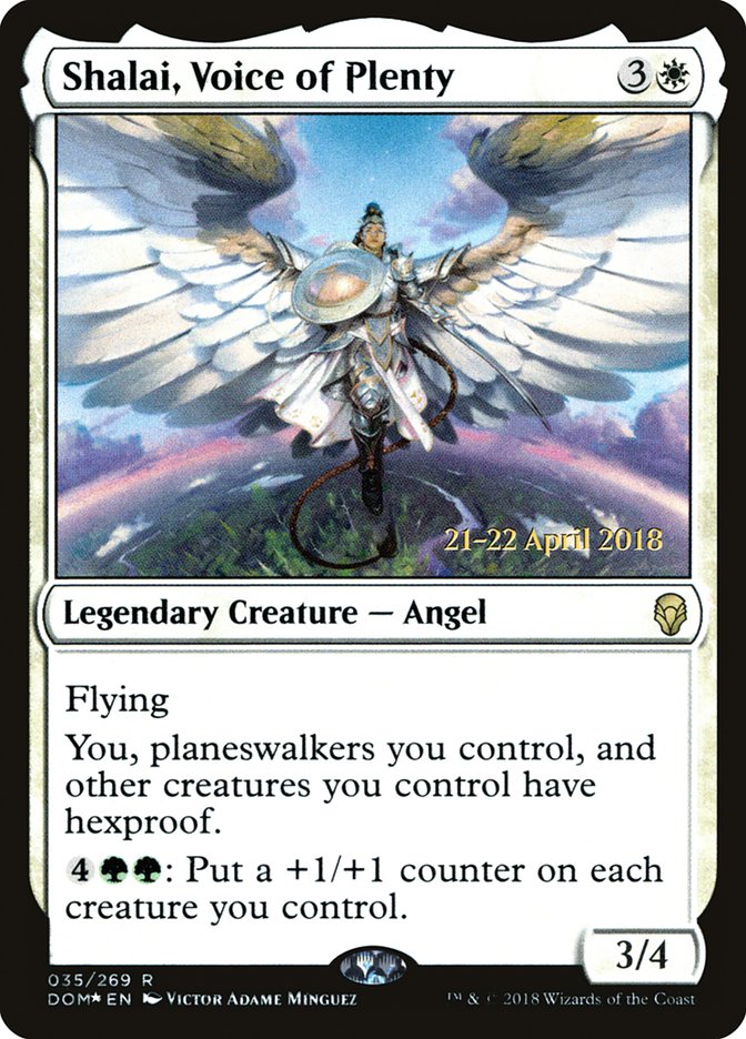 Shalai, Voice of Plenty [Dominaria Prerelease Promos] | Lots Moore NSW