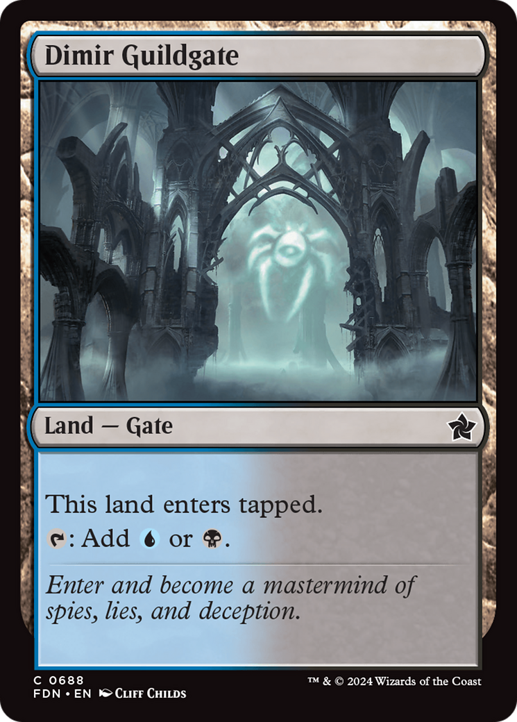 Dimir Guildgate [Foundations] | Lots Moore NSW