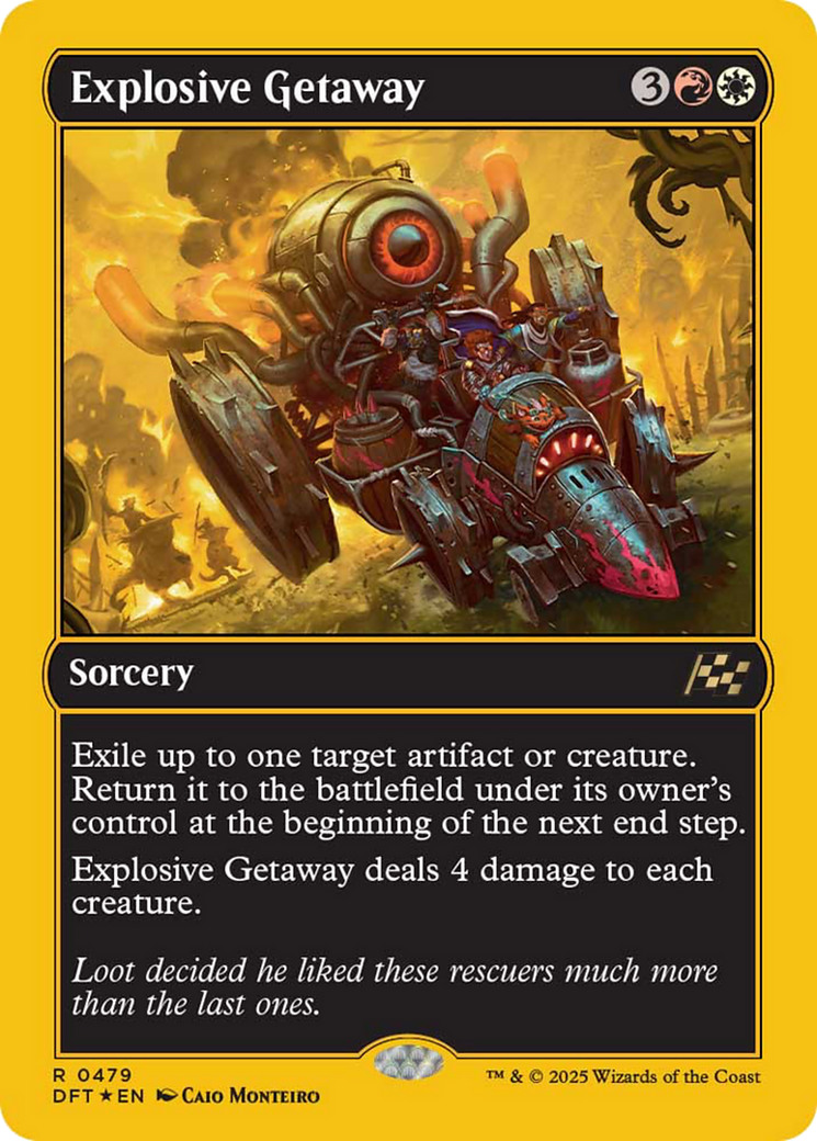 Explosive Getaway (First-Place Foil) [Aetherdrift] | Lots Moore NSW