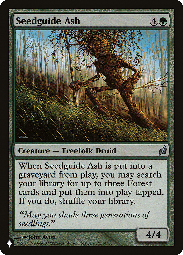 Seedguide Ash [The List Reprints] | Lots Moore NSW