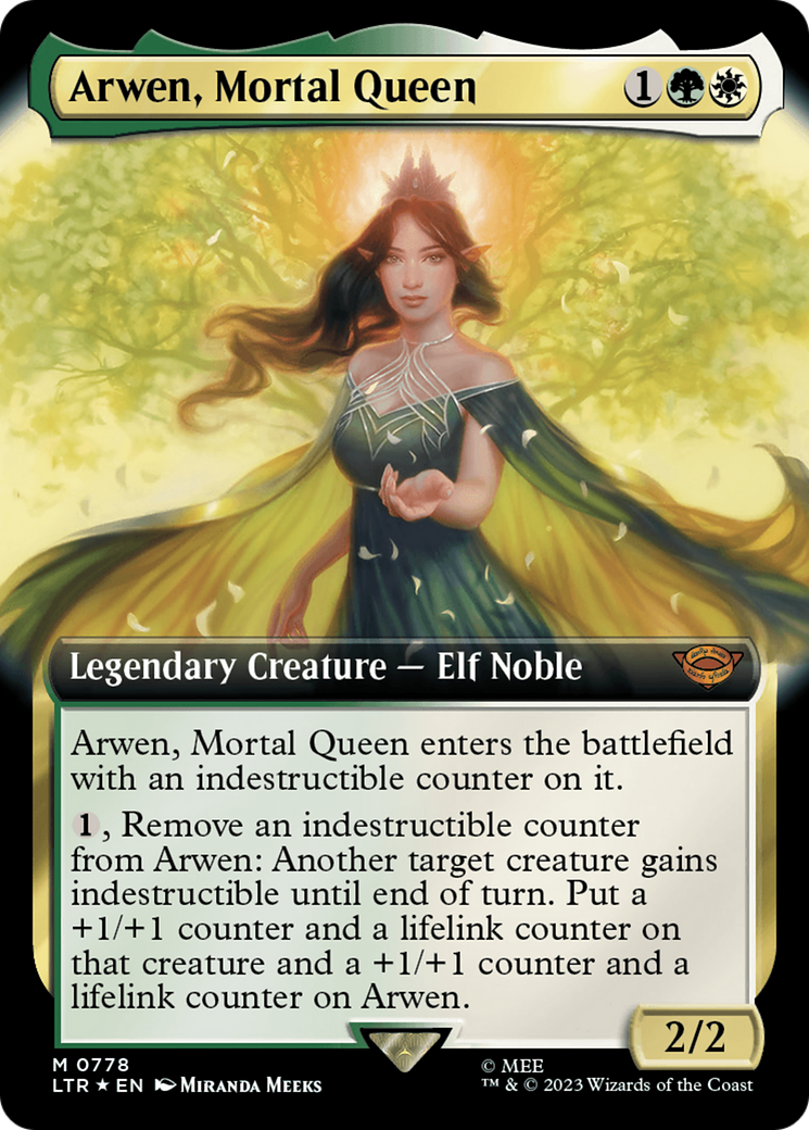 Arwen, Mortal Queen (Extended Art) (Surge Foil) [The Lord of the Rings: Tales of Middle-Earth] | Lots Moore NSW