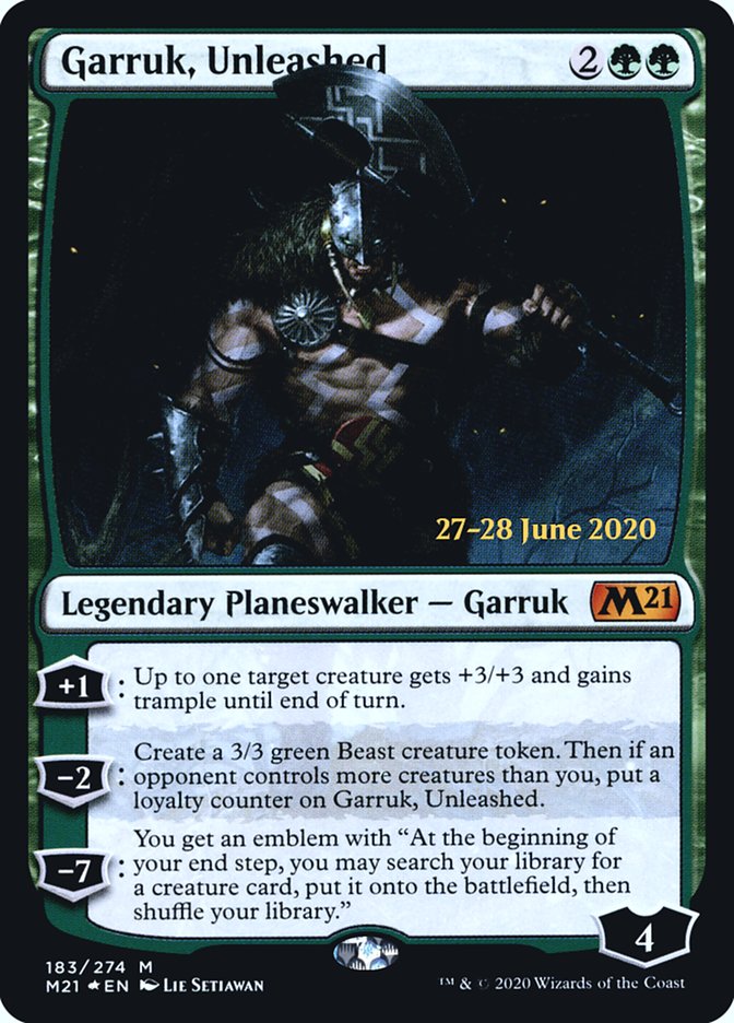 Garruk, Unleashed [Core Set 2021 Prerelease Promos] | Lots Moore NSW