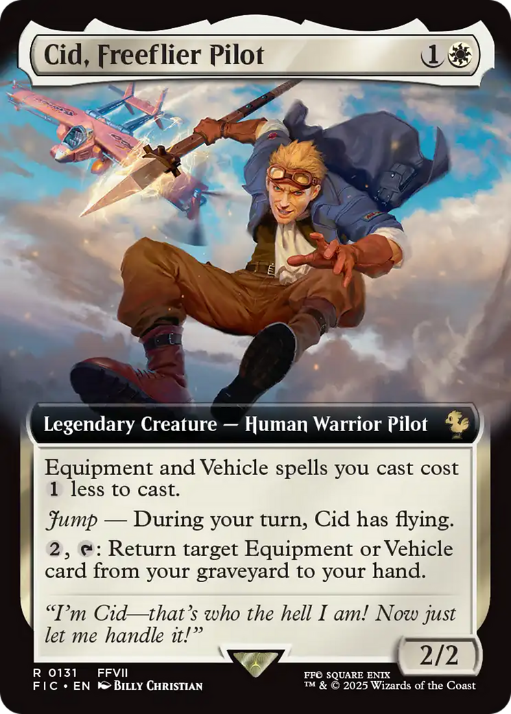 Cid, Freeflier Pilot (Extended Art) [FINAL FANTASY Commander] | Lots Moore NSW