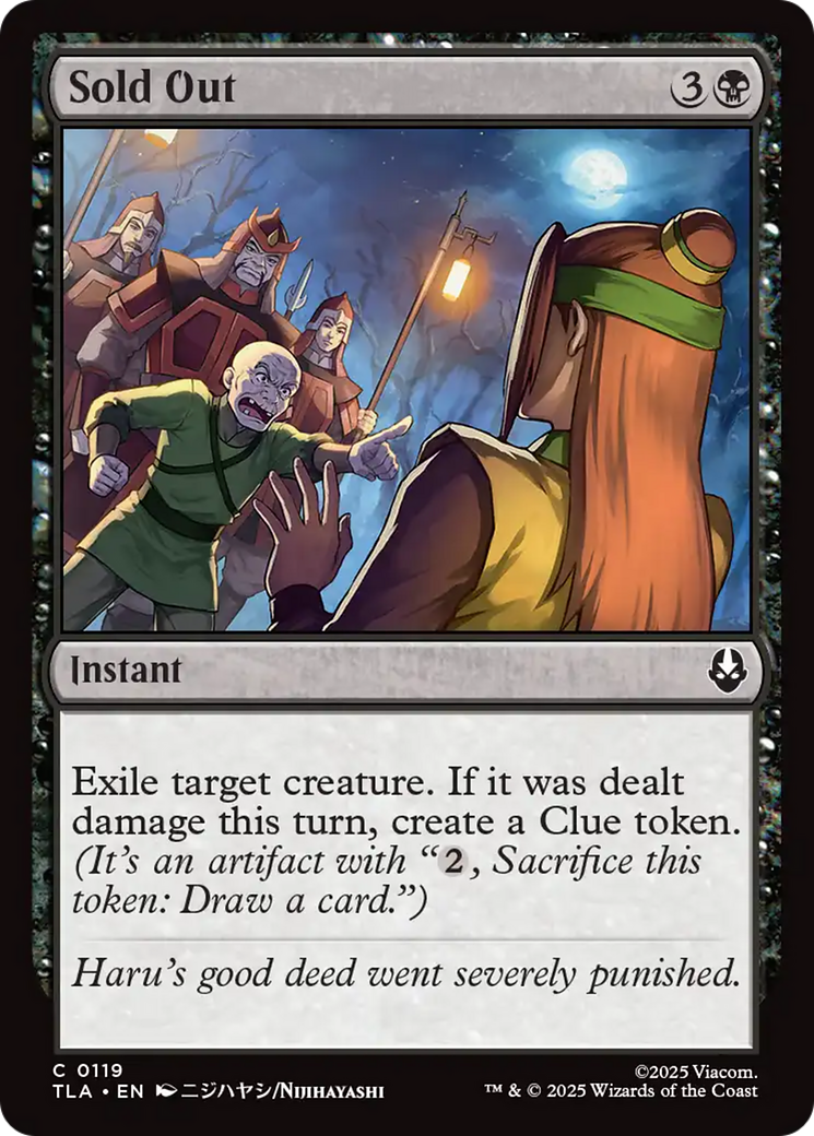 Sold Out [Avatar: The Last Airbender] | Lots Moore NSW