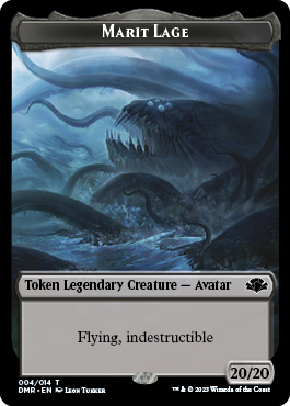 Insect // Marit Lage Double-Sided Token [Dominaria Remastered Tokens] | Lots Moore NSW
