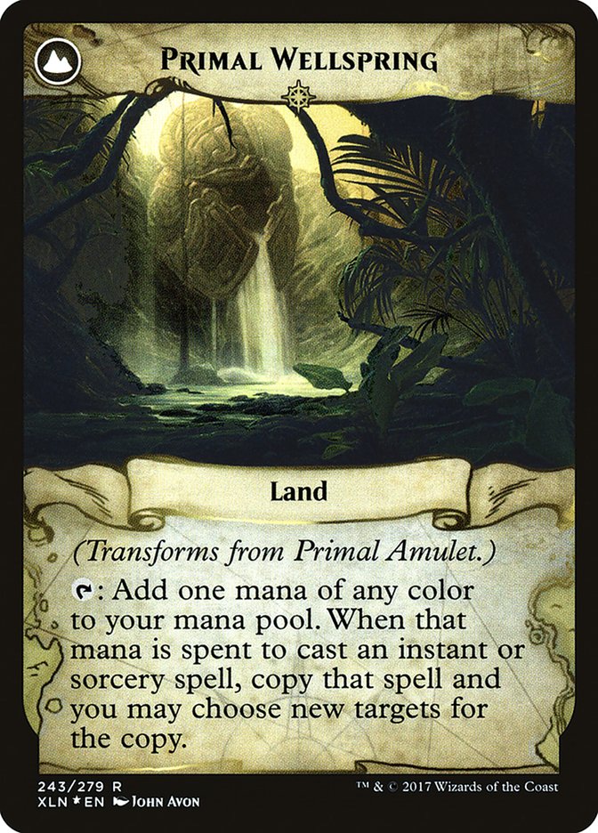 Primal Amulet // Primal Wellspring [Ixalan Prerelease Promos] | Lots Moore NSW