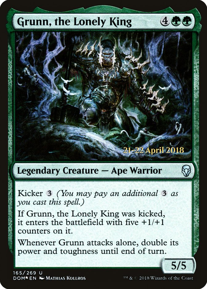 Grunn, the Lonely King [Dominaria Prerelease Promos] | Lots Moore NSW