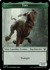 Eldrazi // Tiny Double-Sided Token [Murders at Karlov Manor Commander Tokens] | Lots Moore NSW