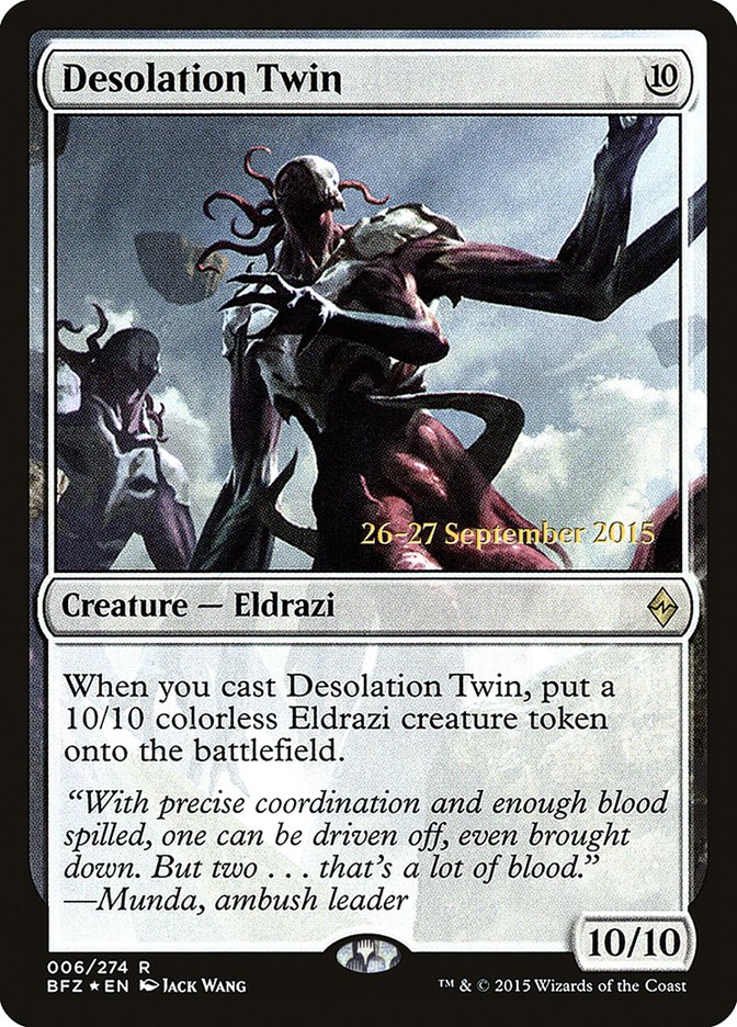 Desolation Twin [Battle for Zendikar Prerelease Promos] | Lots Moore NSW