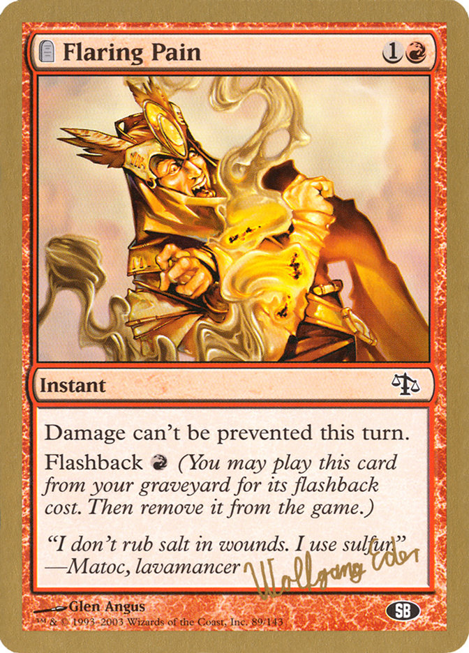 Flaring Pain (Wolfgang Eder) (SB) [World Championship Decks 2003] | Lots Moore NSW