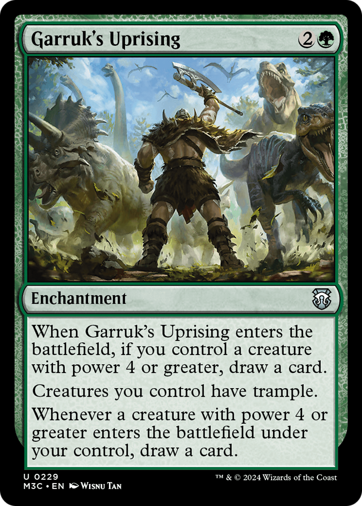 Garruk's Uprising (Ripple Foil) [Modern Horizons 3 Commander] | Lots Moore NSW