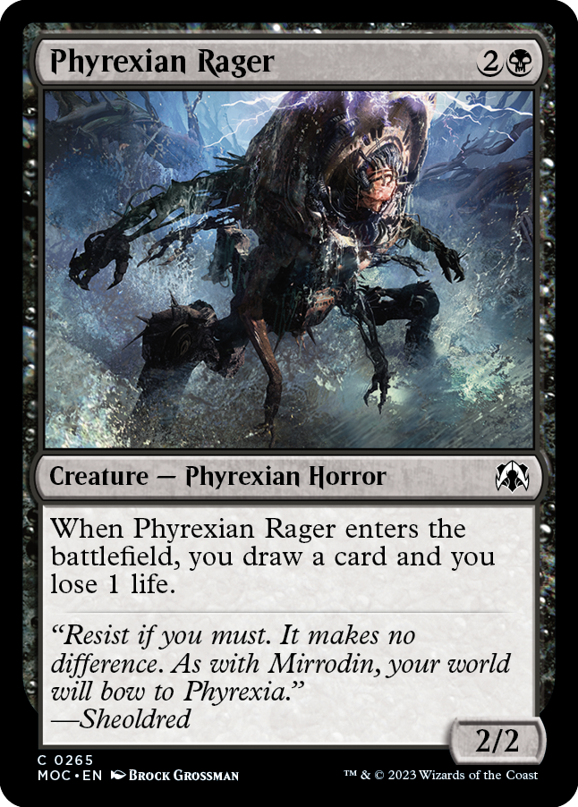Phyrexian Rager [March of the Machine Commander] | Lots Moore NSW