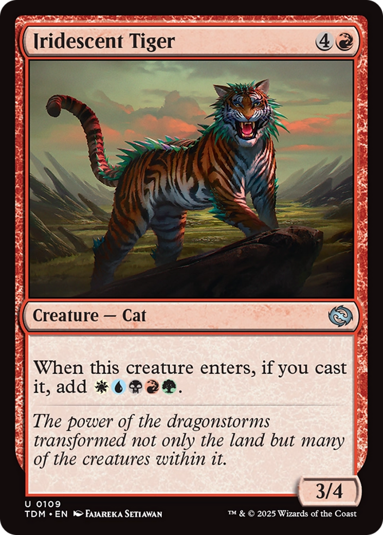 Iridescent Tiger [Tarkir: Dragonstorm] | Lots Moore NSW