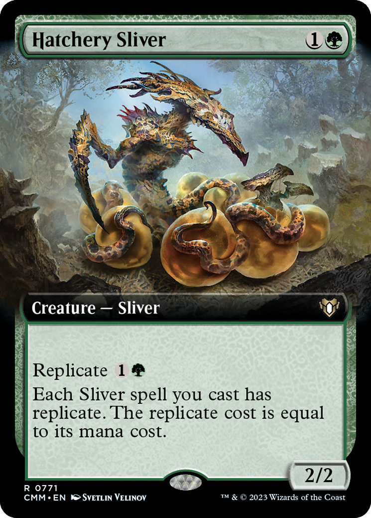 Hatchery Sliver (Extended Art) [Commander Masters] | Lots Moore NSW