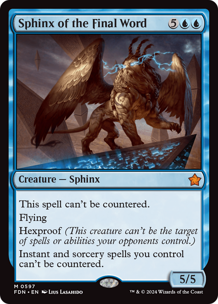 Sphinx of the Final Word [Foundations] | Lots Moore NSW